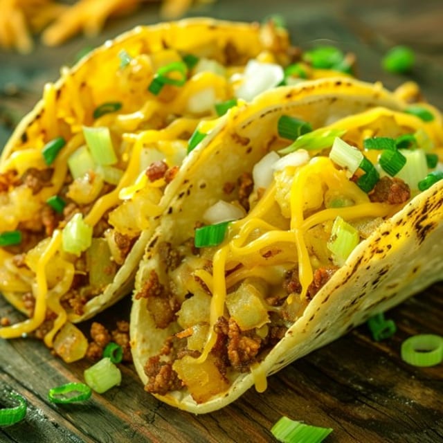 Shredded Chicken Taco.