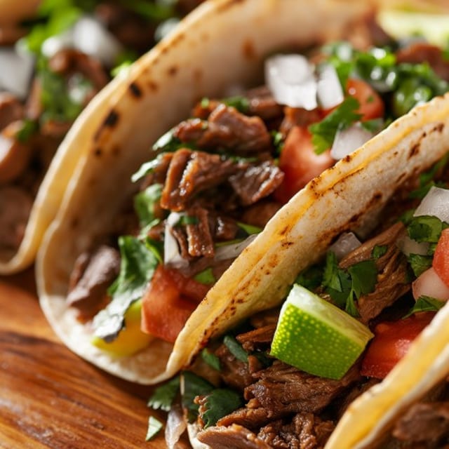 Carne Asada Tacos (3 Pieces).