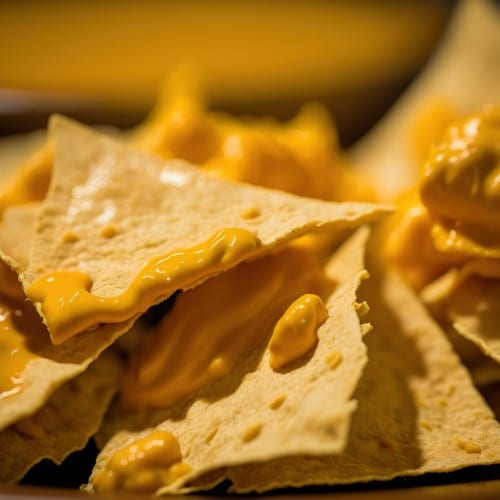 Mini Cheese Nachos.