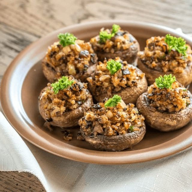 Jumbo Stuffed Mushrooms.