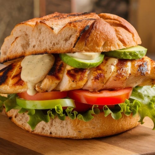 Patrón Chicken Sandwich.