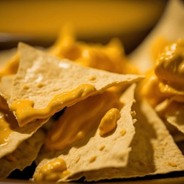 Mini Cheese Nachos.