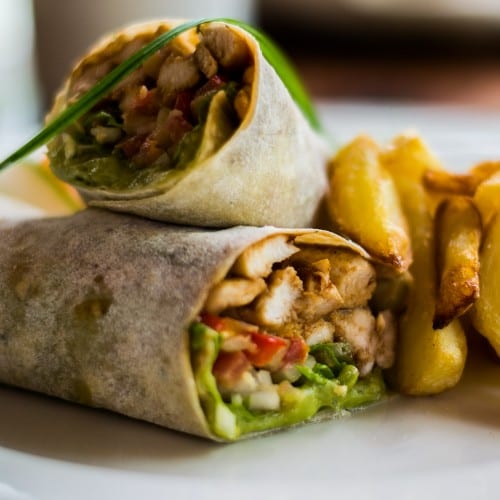 Fried Burrito Lunch.